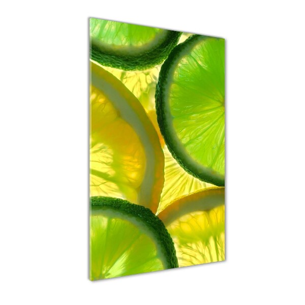 Quadro acrilico verticale Lime e limone