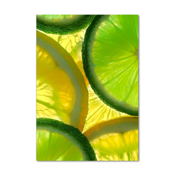Quadro acrilico verticale Lime e limone