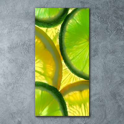 Quadro acrilico verticale Lime e limone
