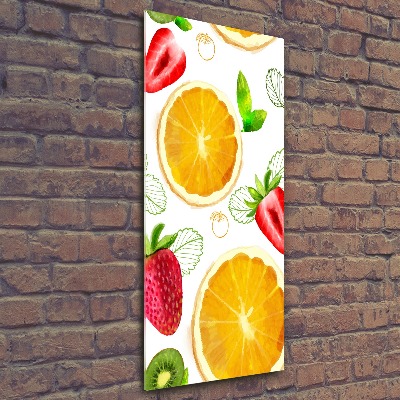 Quadro vetro acrilico verticale Frutta