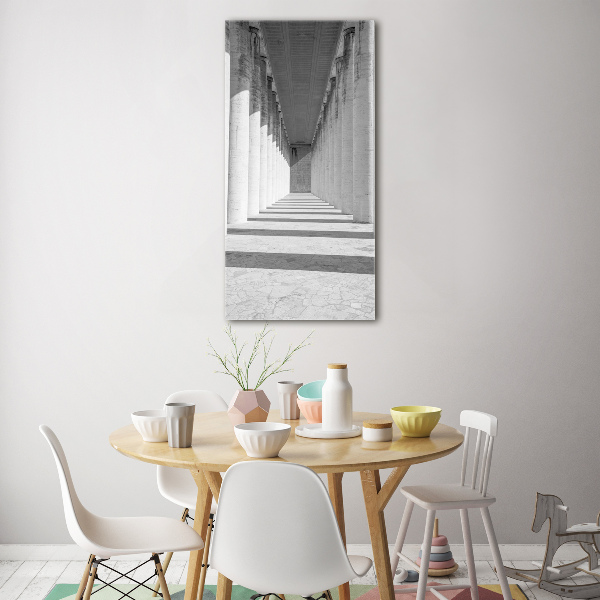 Quadro vetro acrilico verticale Corridoio