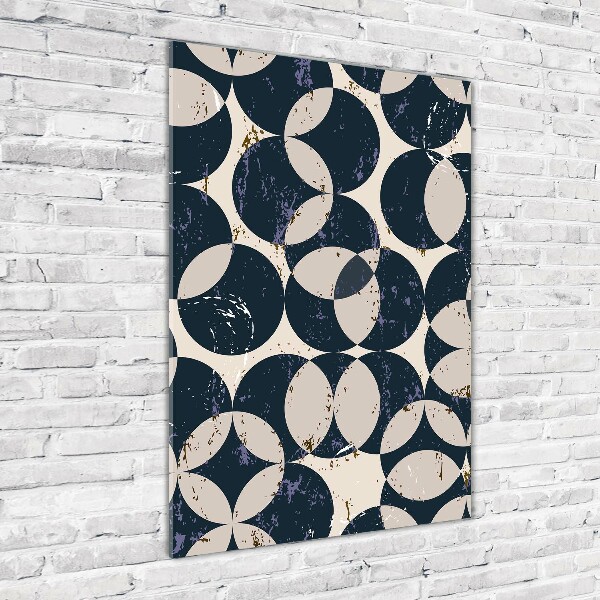 Quadro vetro acrilico verticale Sfondo geometrico