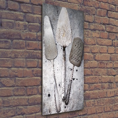 Quadro acrilico verticale Utensili in metallo