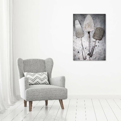 Quadro acrilico verticale Utensili in metallo
