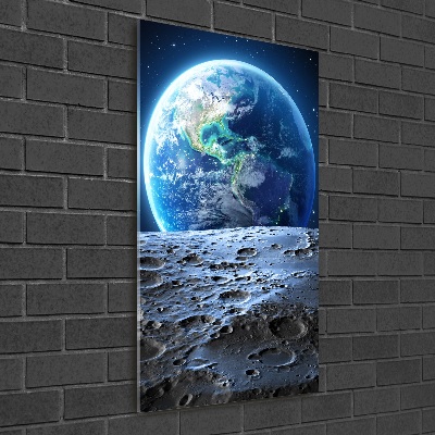Quadro in vetro acrilico verticale Pianeta Terra