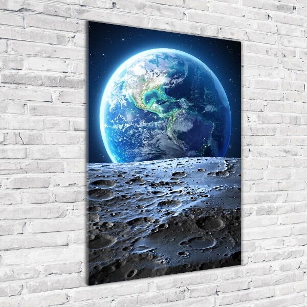 Quadro in vetro acrilico verticale Pianeta Terra