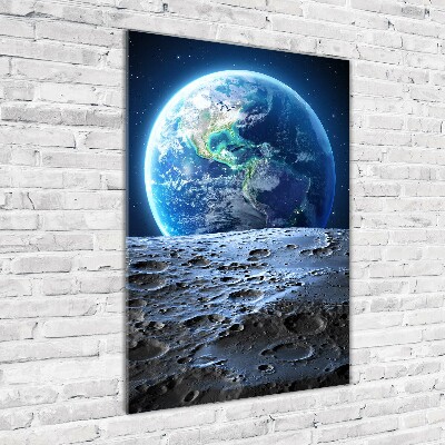 Quadro in vetro acrilico verticale Pianeta Terra