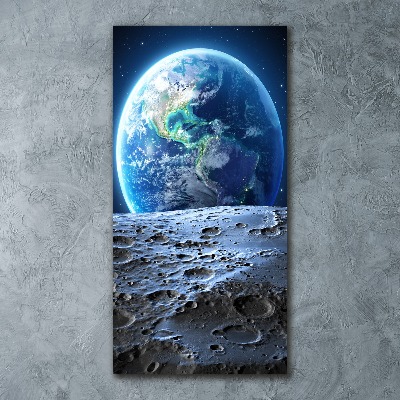Quadro in vetro acrilico verticale Pianeta Terra