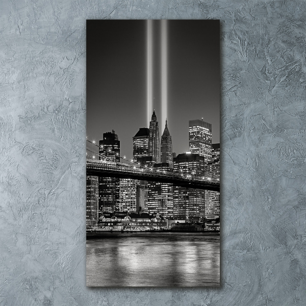 Quadro stampa su vetro acrilico verticale Manhattan, New York