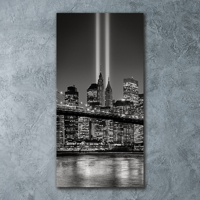 Quadro stampa su vetro acrilico verticale Manhattan, New York