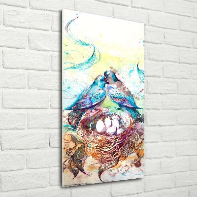 Quadro acrilico verticale Famiglia