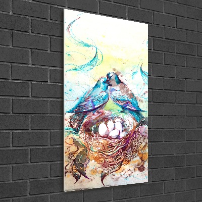 Quadro acrilico verticale Famiglia