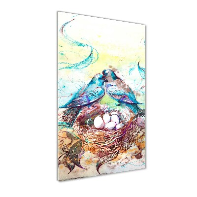 Quadro acrilico verticale Famiglia