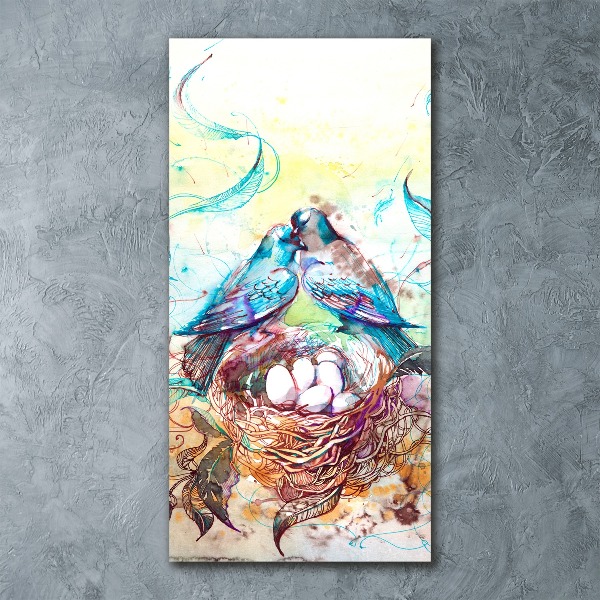 Quadro acrilico verticale Famiglia