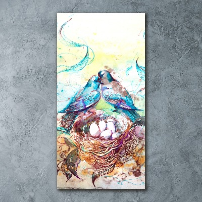 Quadro acrilico verticale Famiglia