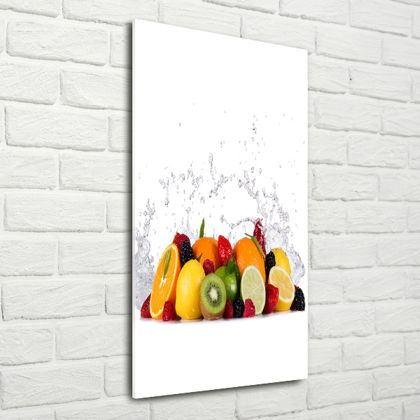 Quadro vetro acrilico verticale Frutta