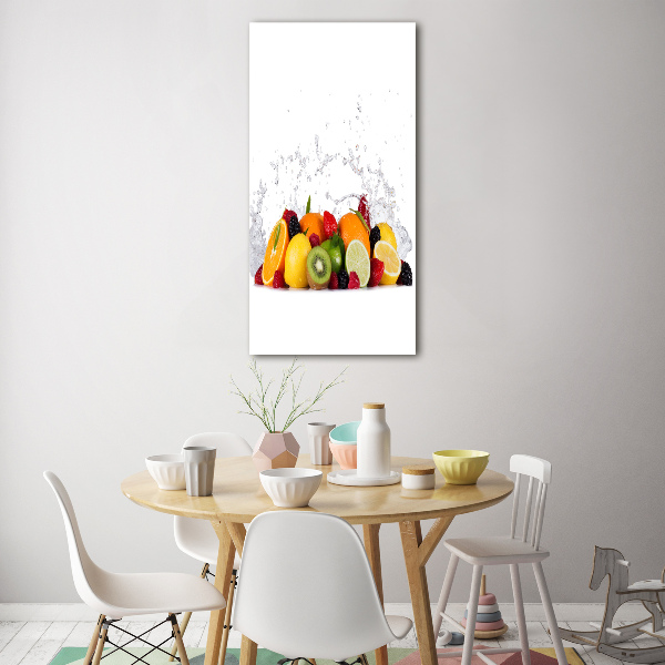 Quadro vetro acrilico verticale Frutta