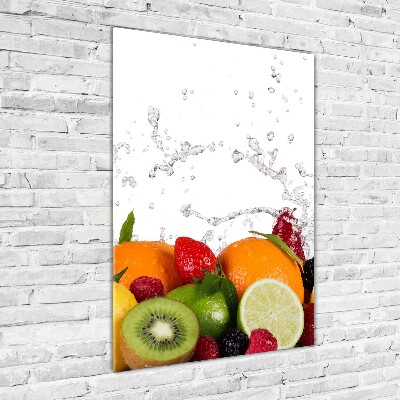 Quadro vetro acrilico verticale Frutta
