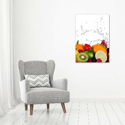 Quadro vetro acrilico verticale Frutta
