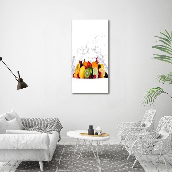 Quadro vetro acrilico verticale Frutta