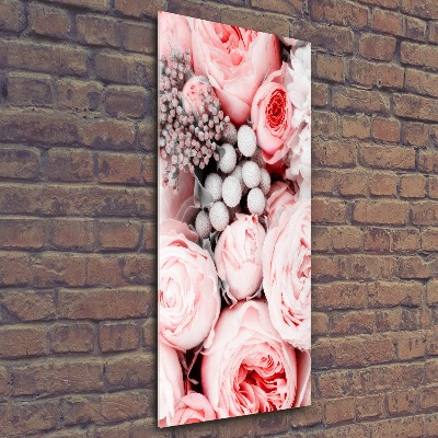 Quadro acrilico verticale Un mazzo di fiori