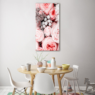 Quadro acrilico verticale Un mazzo di fiori