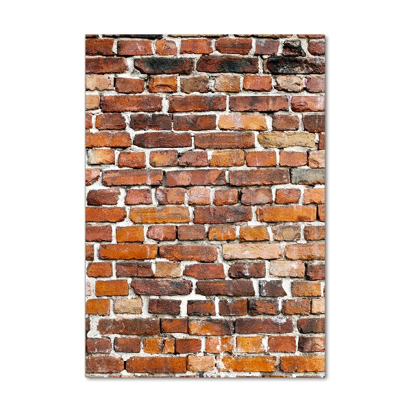 Quadro acrilico verticale Muro di mattoni