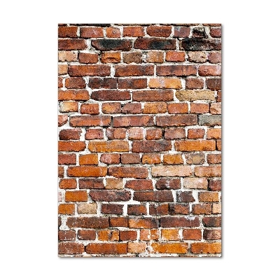 Quadro acrilico verticale Muro di mattoni