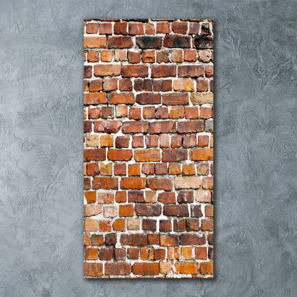 Quadro acrilico verticale Muro di mattoni