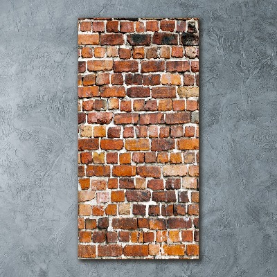 Quadro acrilico verticale Muro di mattoni