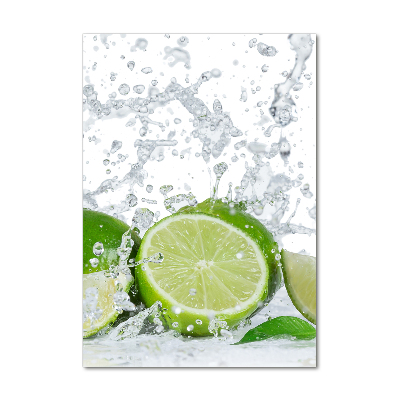 Quadro stampa su vetro acrilico verticale Lime