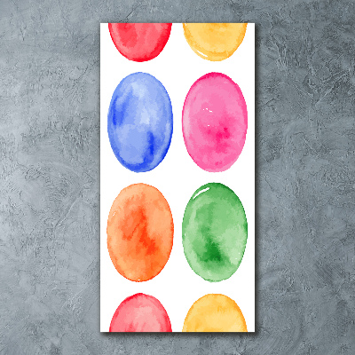 Quadro vetro acrilico verticale Cerchi colorati