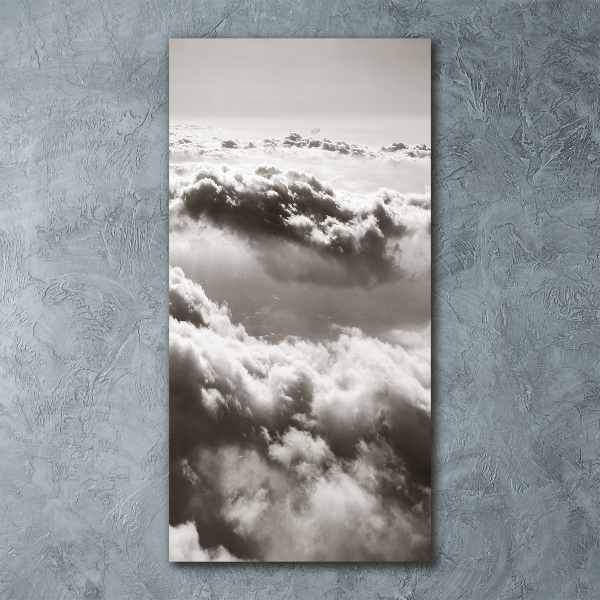 Quadro in vetro acrilico verticale Volo sopra le nuvole