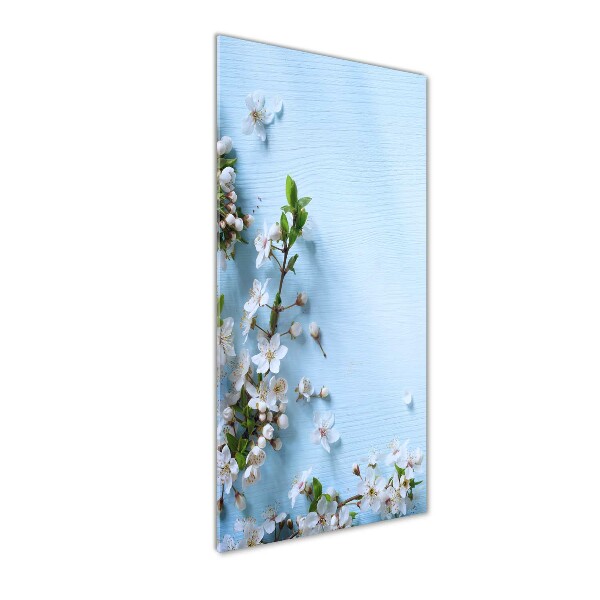 Quadro acrilico verticale Fiori di ciliegio
