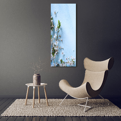Quadro acrilico verticale Fiori di ciliegio