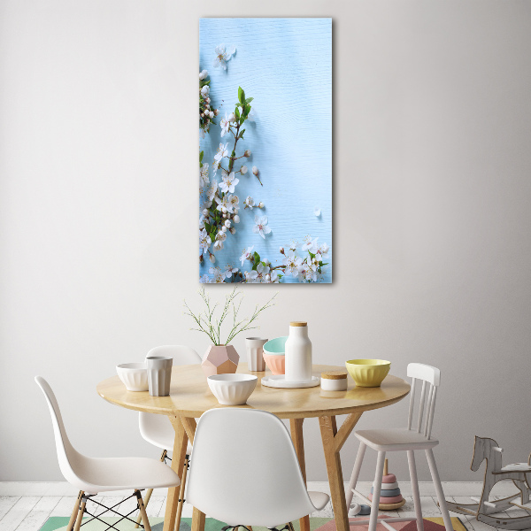 Quadro acrilico verticale Fiori di ciliegio