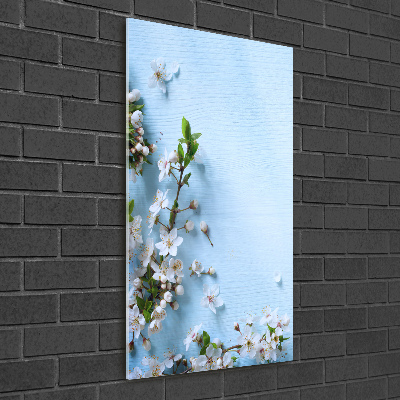Quadro acrilico verticale Fiori di ciliegio