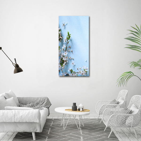 Quadro acrilico verticale Fiori di ciliegio