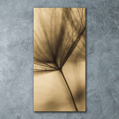 Quadro vetro acrilico verticale Seme di tarassaco