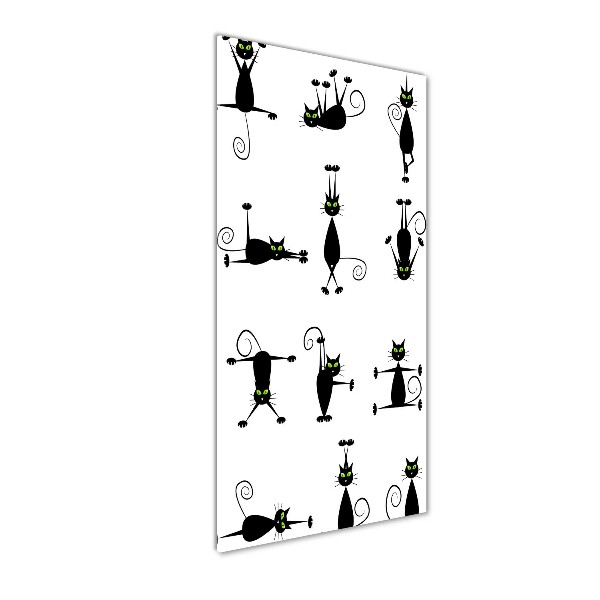 Quadro in vetro acrilico verticale Gatti