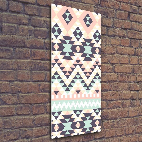 Quadro vetro acrilico verticale Di origine etnica