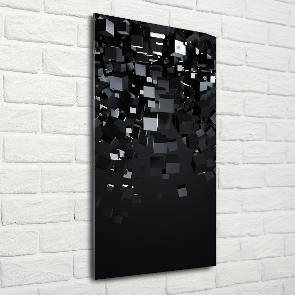 Quadro in vetro acrilico verticale Astrazione 3D