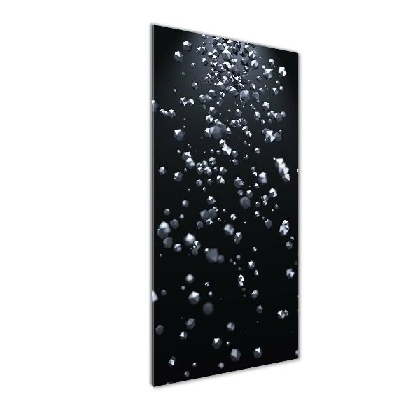 Quadro vetro acrilico verticale Astrazione 3D