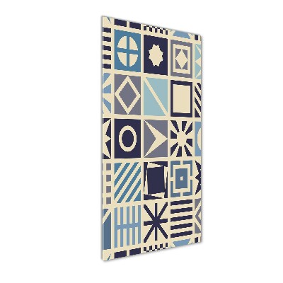 Quadro stampa su vetro acrilico verticale Sfondo geometrico