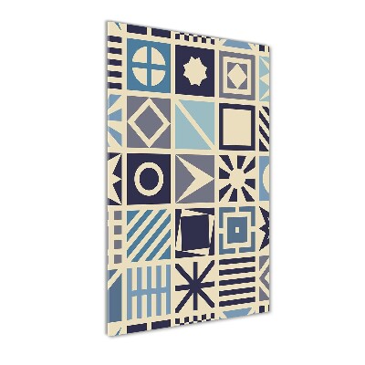 Quadro stampa su vetro acrilico verticale Sfondo geometrico