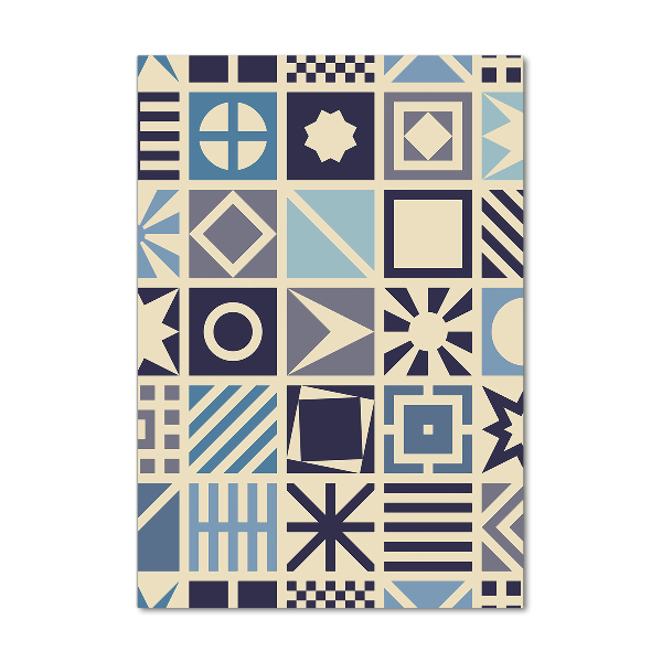 Quadro stampa su vetro acrilico verticale Sfondo geometrico