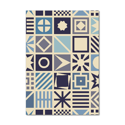 Quadro stampa su vetro acrilico verticale Sfondo geometrico