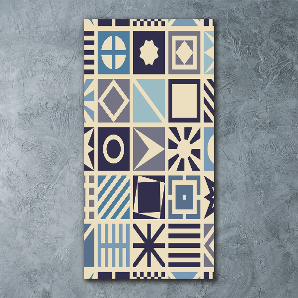 Quadro stampa su vetro acrilico verticale Sfondo geometrico