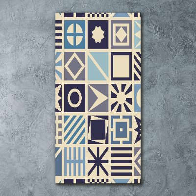 Quadro stampa su vetro acrilico verticale Sfondo geometrico