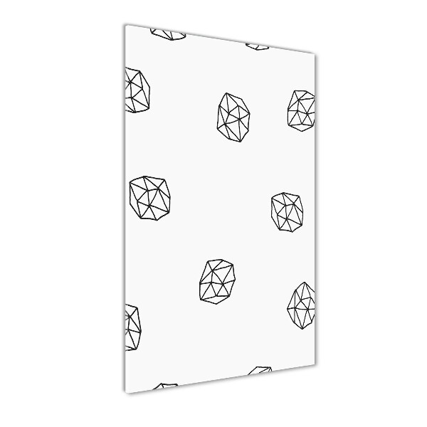 Quadro in vetro acrilico verticale Modello astratto